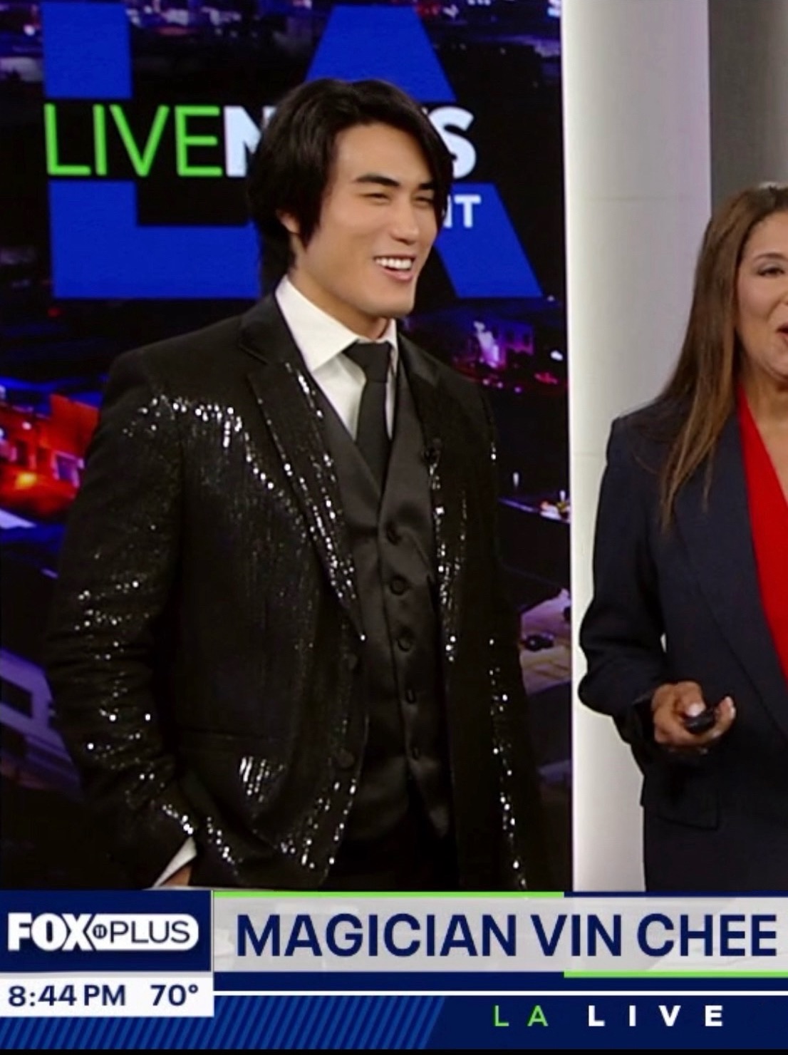 Vin Chee live on FOX 11 Los Angeles