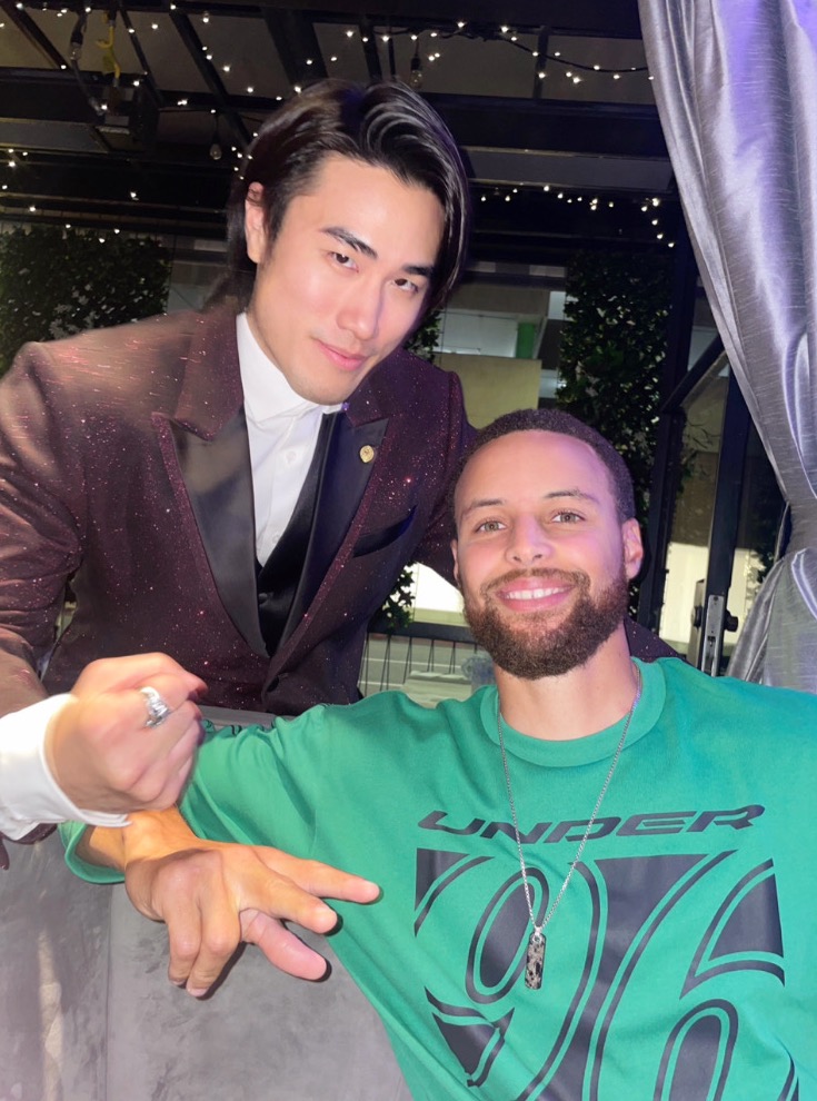 Vin Chee with Stephen Curry